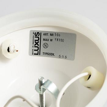 Uno & Östen Kristiansson, a model 565/ 'Ufo' ceiling lamp, Luxus, Vittsjö, Sweden, 1960's.