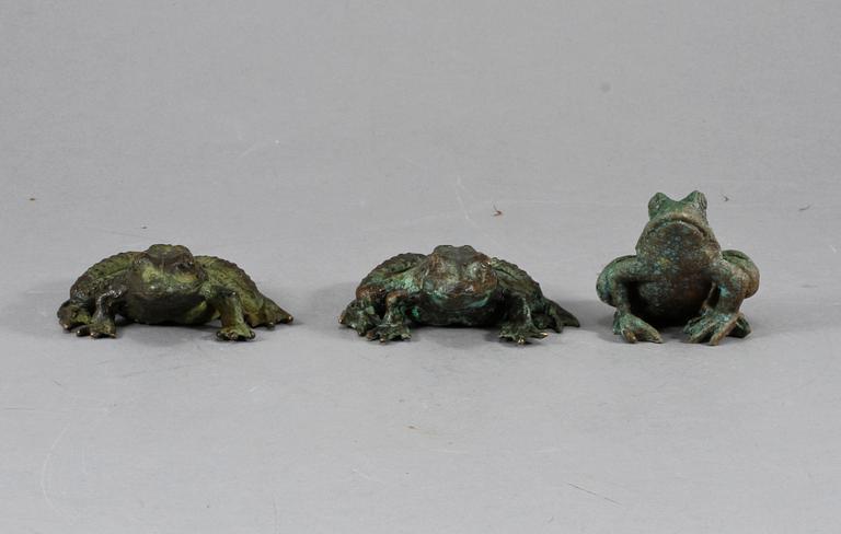 FIGURINER, 3 st, brons, 1900-tal.