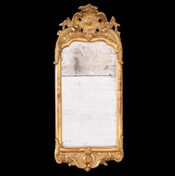 1223. A Swedish Rococo 18th century mirror.