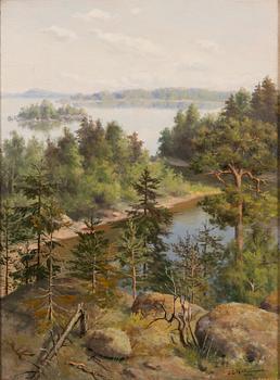 Johan Elis Kortman, olja på duk, signerad och daterad 1894.