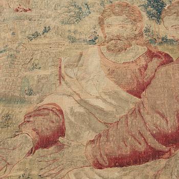 A TAPESTRY, tapestry weave, 350,5 x 372,5 cm, signed Brussels-Brabant, Flanders, mid-16th Century.