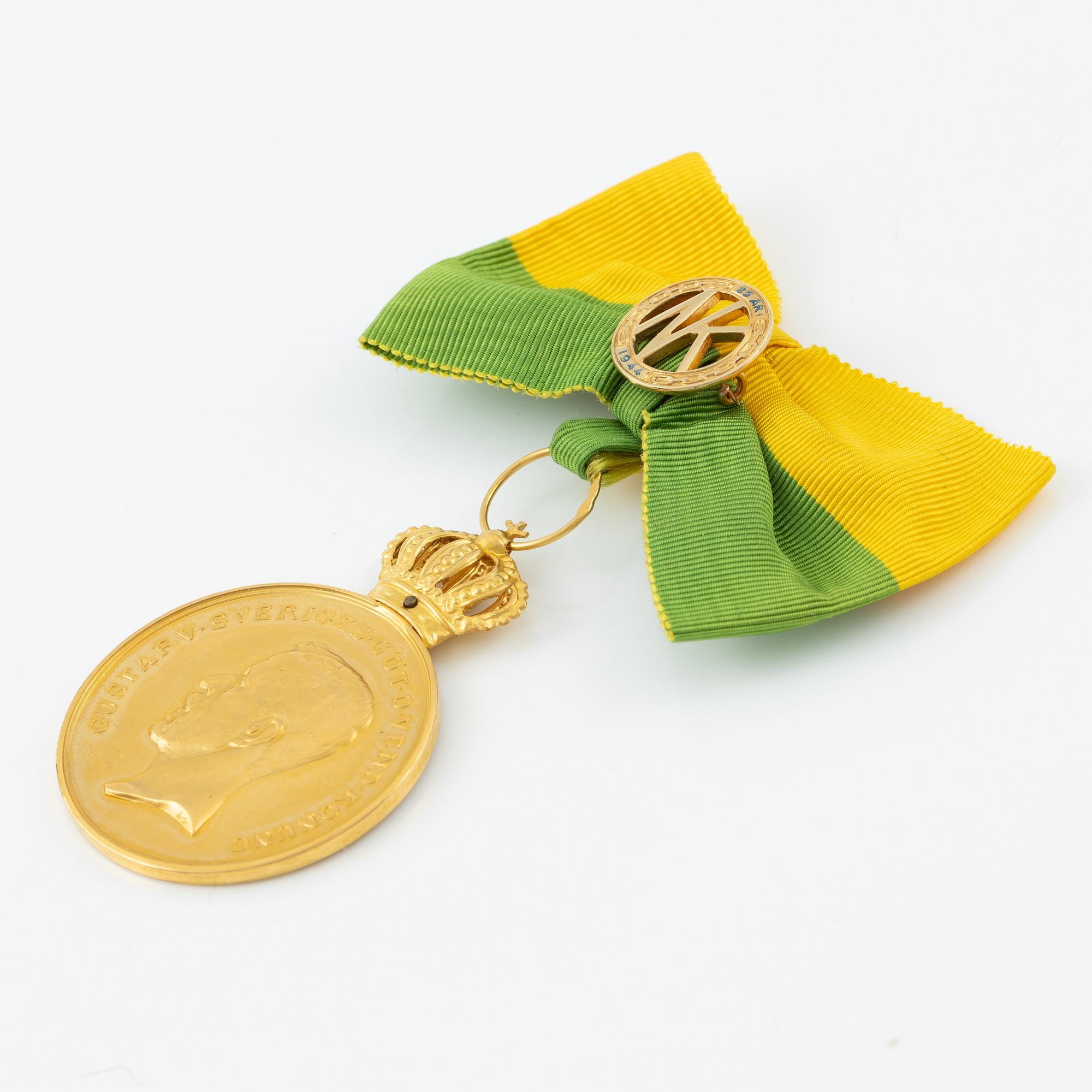 Swedish gold medal, Royal Patriotic Society, 1961.