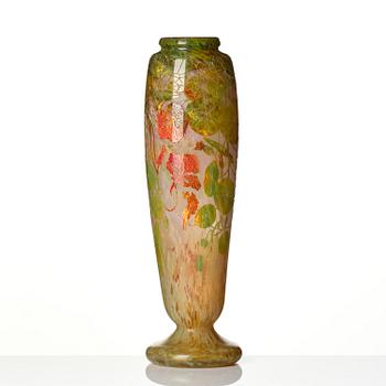 Daum Frères, an Art Nouveau cameo glass vase, Nancy, France.
