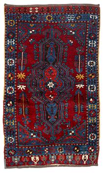 362. An antique Sivas Yastick rug, central Anatolia, c. 125 x 104 cm.