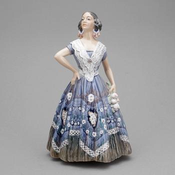 FIGURIN, porslin, Dahl Jensen, Royal Copenhagen.