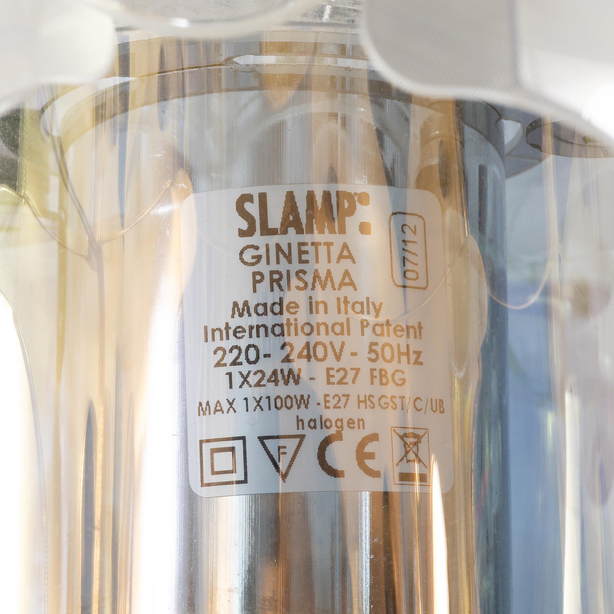 Nigel Coates, a ceiling lamp, "Ginetta Prisma", Slamp, contemporary.