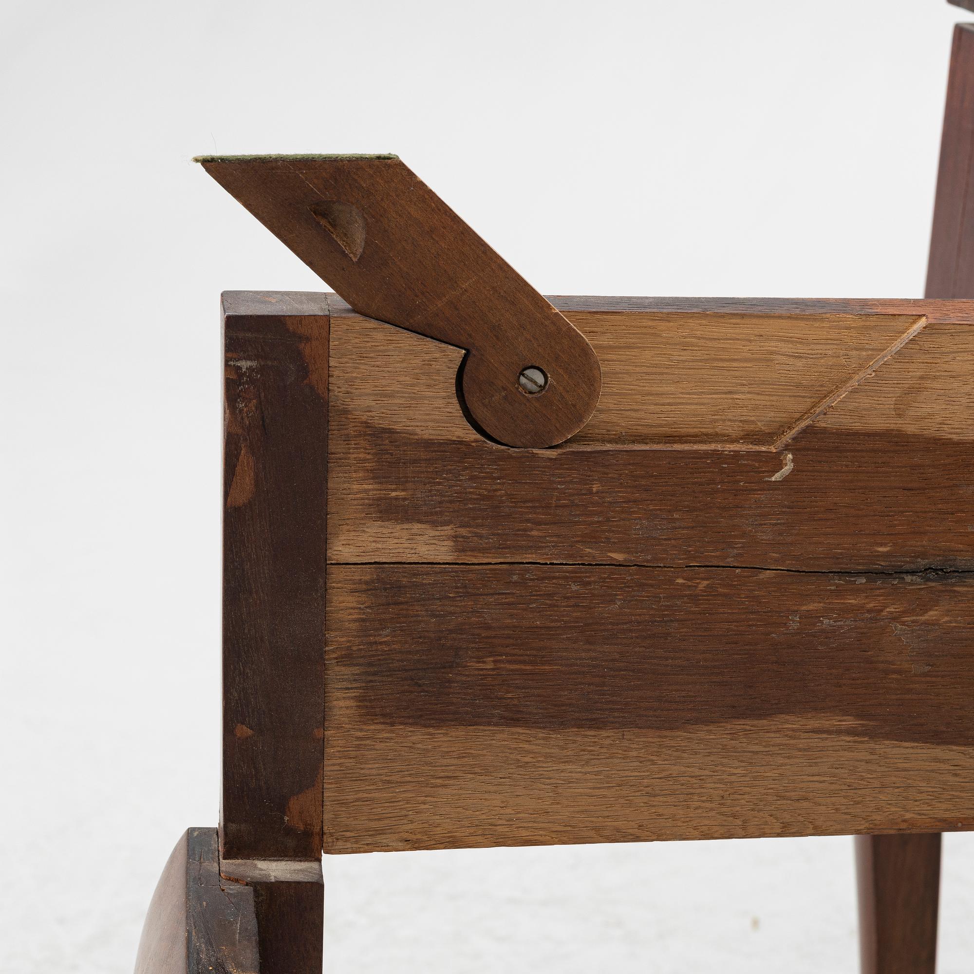 Spelbord/byrå, queen Anne-stil, 1900-tal.