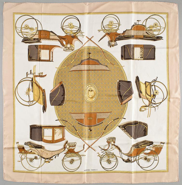 SCARVES, 2 st, Hermes, Paris, 1900-talets andra hälft.