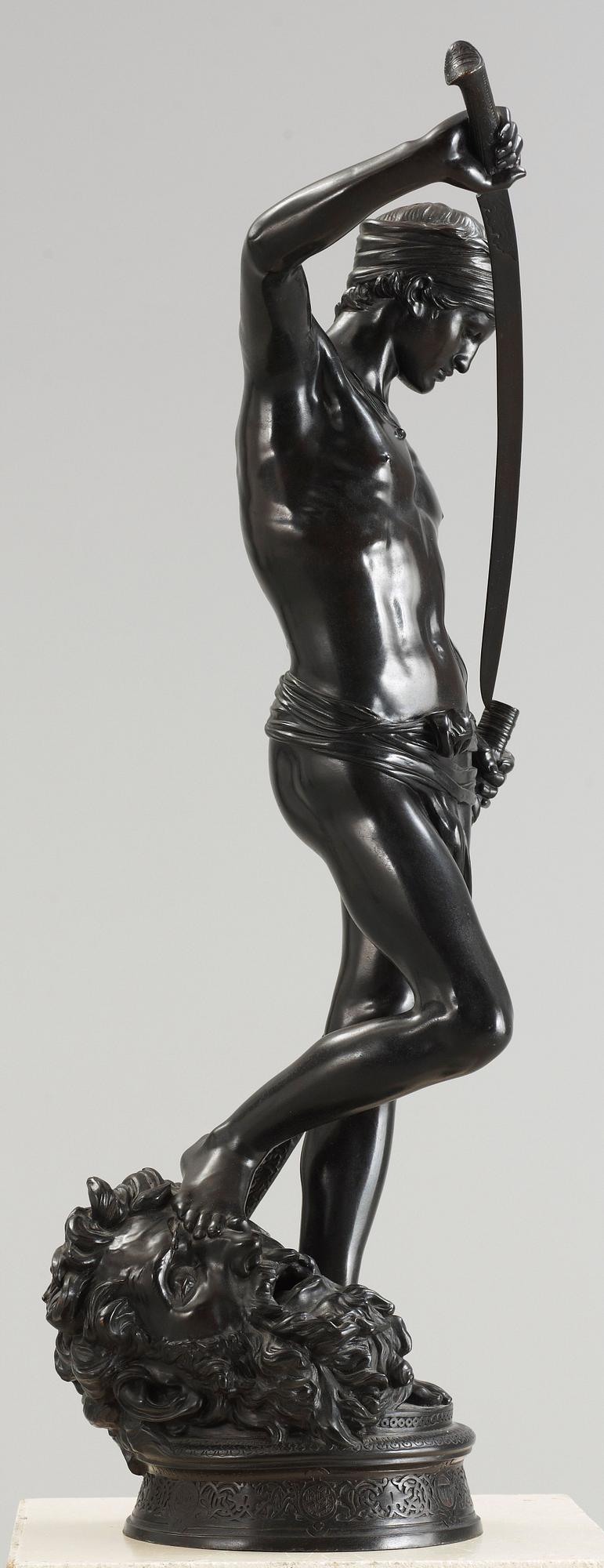 Jean Antonin Marius Mercié, "David vainqueur" (= The winner David).