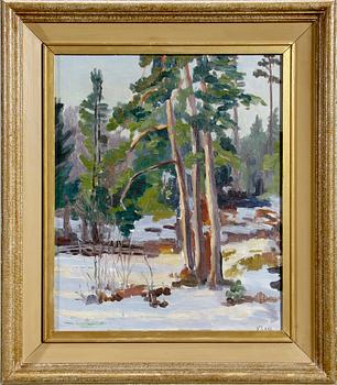 VASILI LEVI tillskriven, olja på duk, sign.