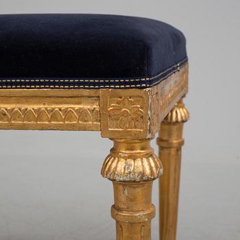 A Gustavian Stool from the late 18th century.