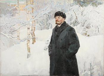 OIDENTIFIERAD KONSTNÄR, olja på duk, osignerad.