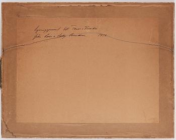 Okänd konstnär, akvarell på rispapper. Qingdynastin, 1800-tal.