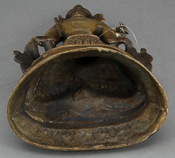 BUDDHA, Amitayus, kopparlegering, Tibet, 1800/1900-tal.