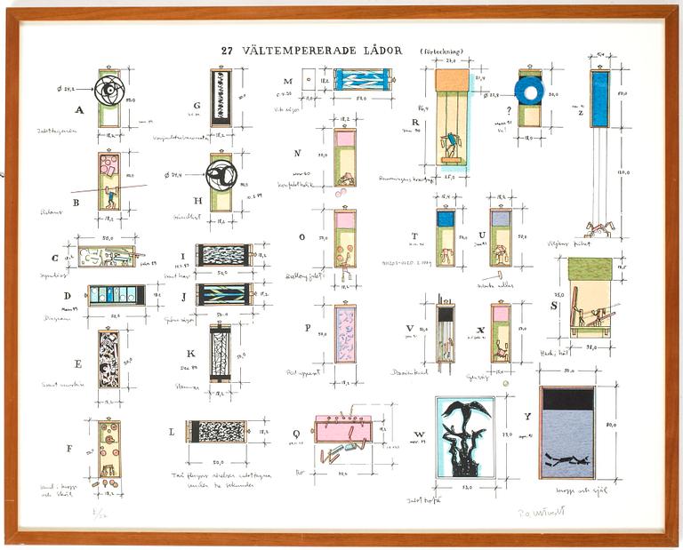 PER OLOF ULTVEDT, färglitografi, signerad och numrerad E/27.