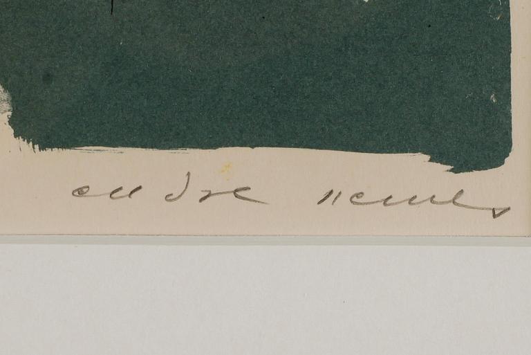 ENDRE NEMES, färglitografi, signerad och numrerad 105/310.