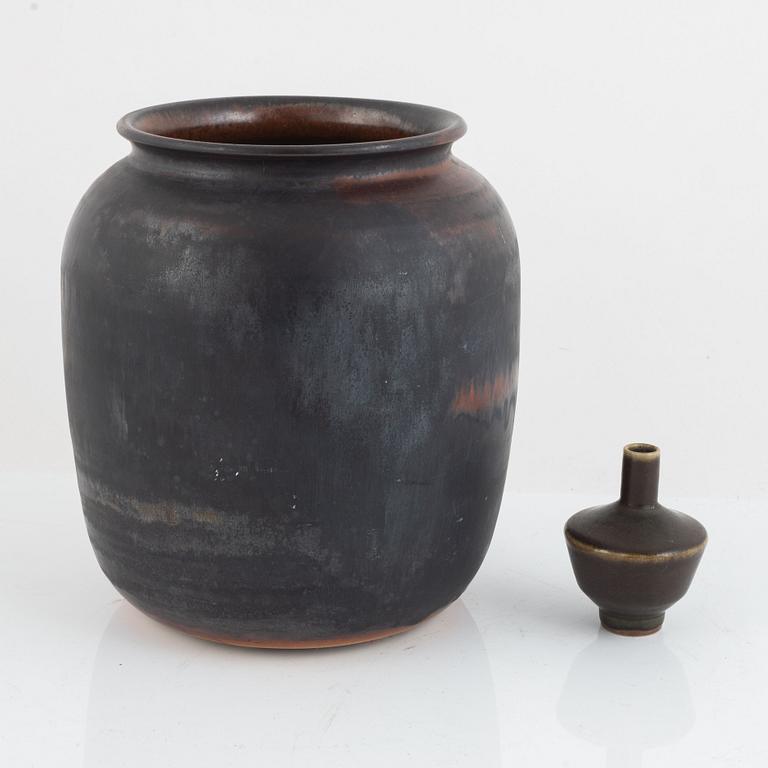 Carl-Harry Stålhane, two vases, Designhuset and Rörstrand.