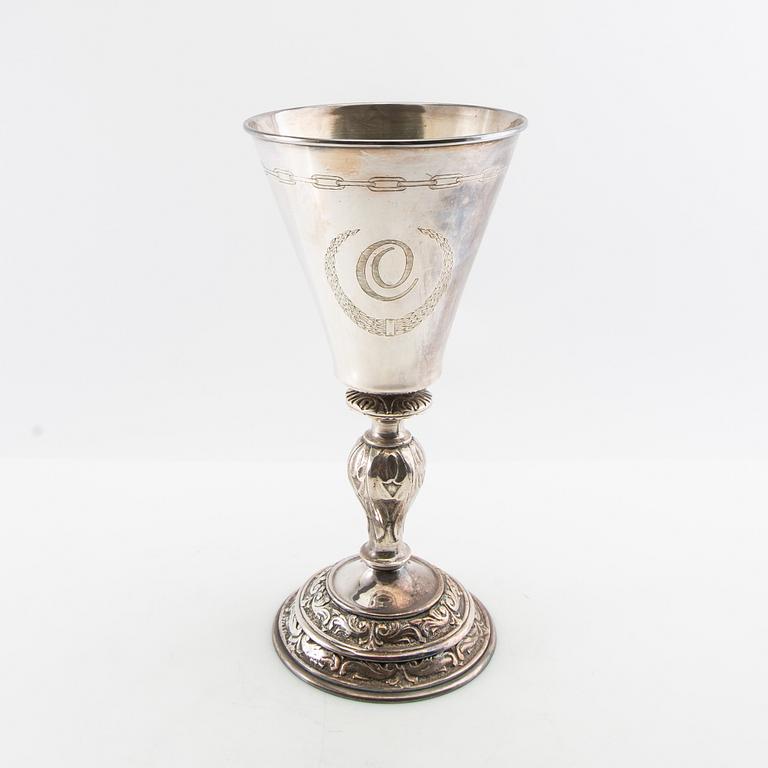 Vase/Trophy first half of the 20th century, silverplate.