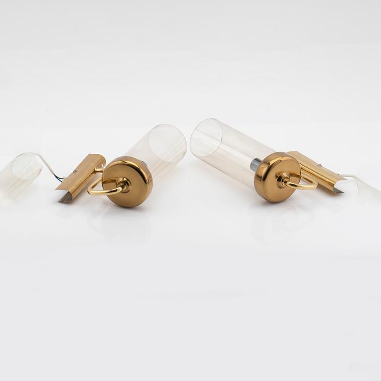 Wall lamps, a pair, second half of the 20th century.