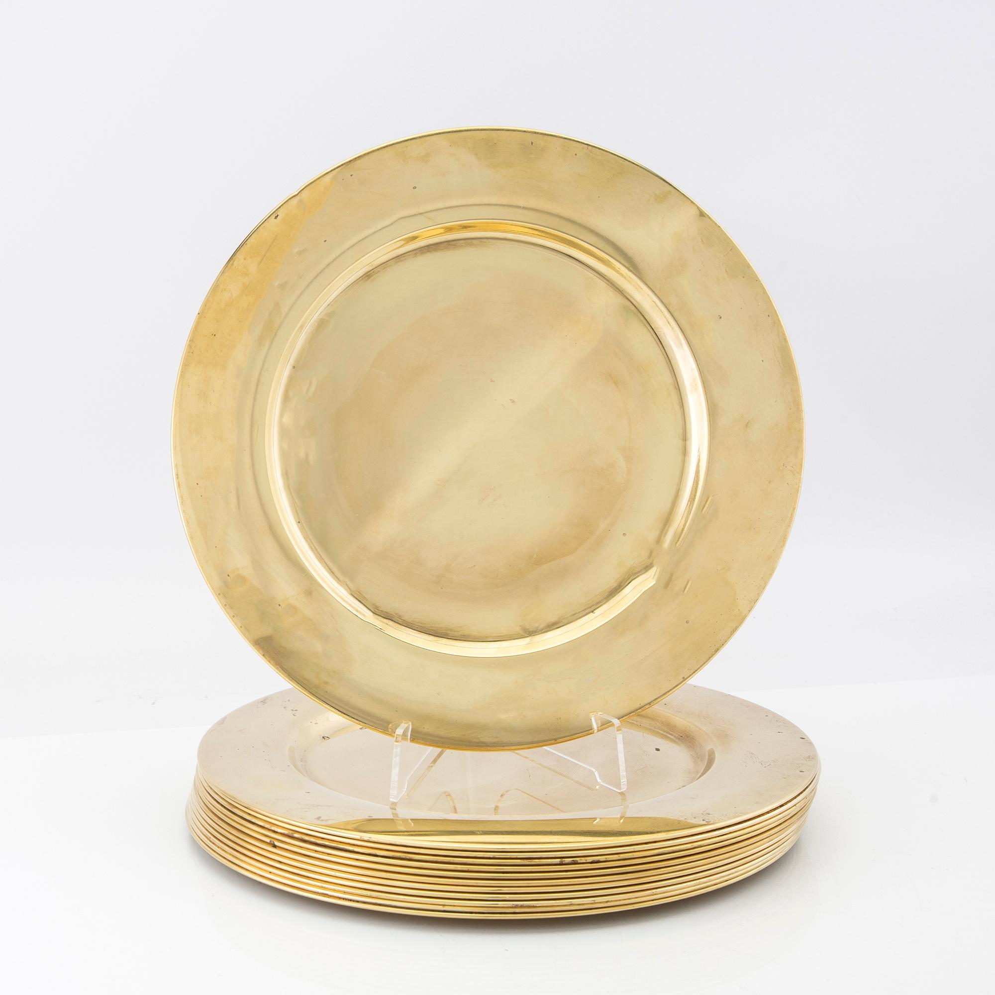 Kuverttallrikar 12 st Stelton Danmark 1900-talets senare del.