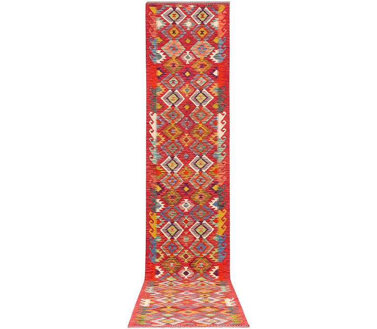 Gallerimatta, Afghansk Kelim, ca 500 x 83 cm.