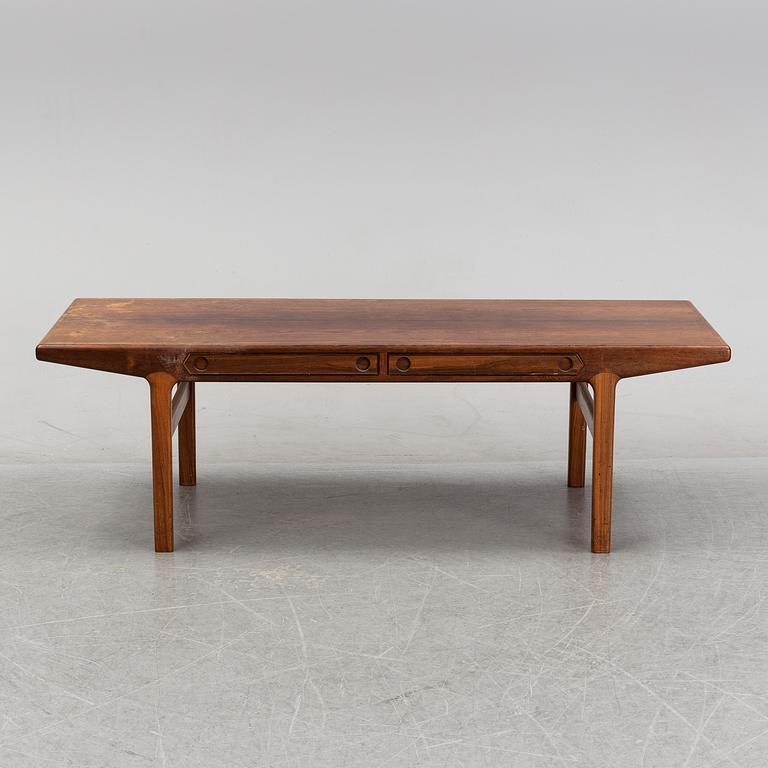 A 1950's/60's rosewood veneered coffee table.