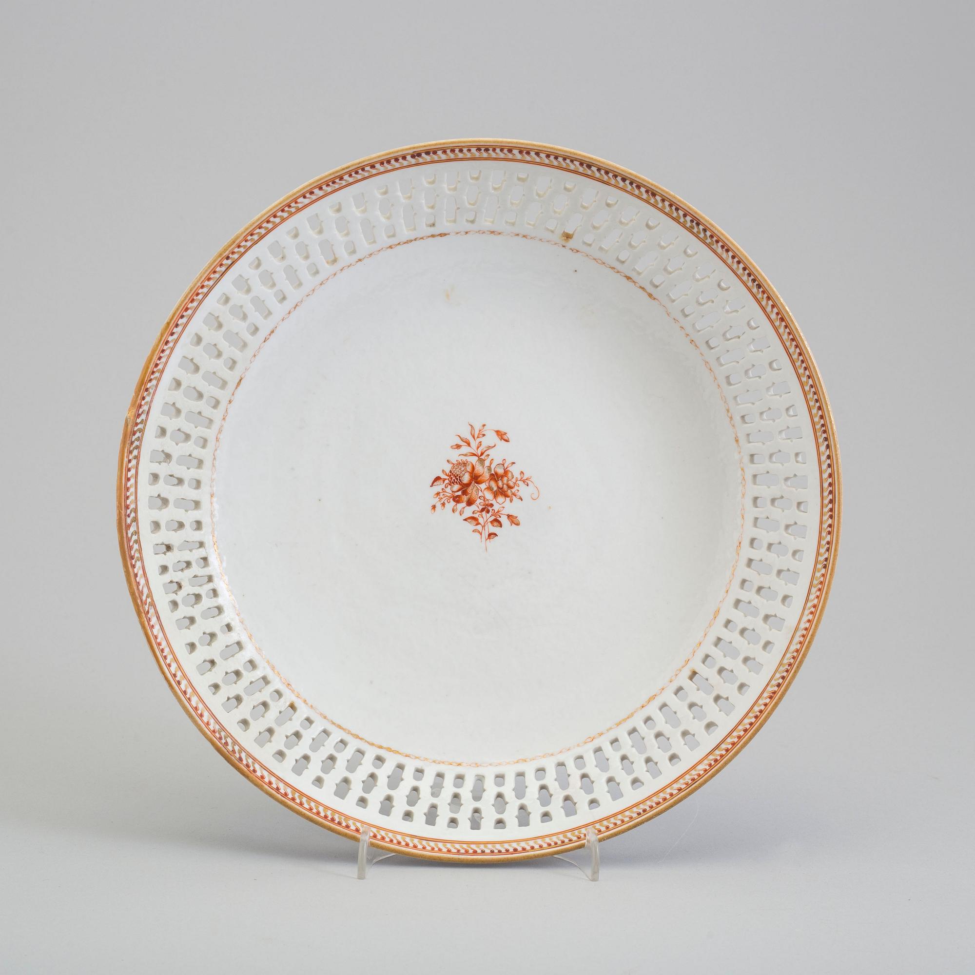 FAT, kompaniporslin. Qingdynastin, Jiaqing (1796-1820).
