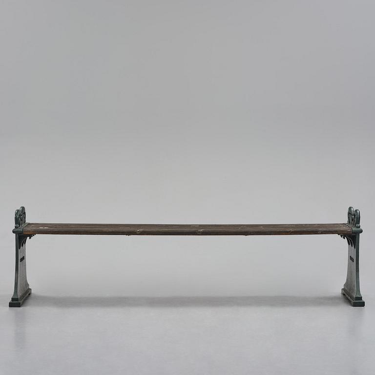 Folke Bensow, bänk, ”Parkbänk N:r 1", Swedish Grace, Näfveqvarns bruk.
