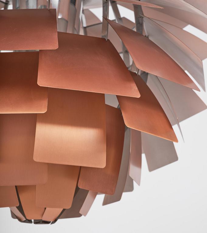 Poul Henningsen, an "Artichoke" ceiling lamp, Louis Poulsen, Denmark, 1960s-70s.