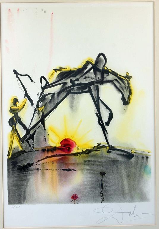 SALVADOR DALI, färglitografi, sign o numr 5/250.