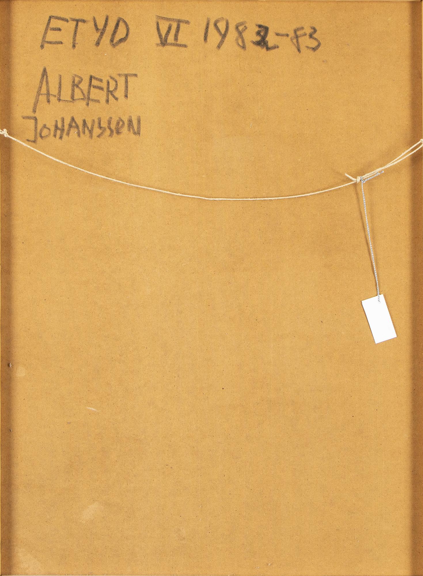 Albert Johansson, oil on panel, signed. Dated 1982-83 verso.