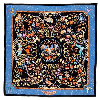 695. HERMÈS,a silk scarf, "Pierres d'Orient et d'Occident".