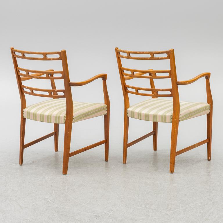 David Rosén, karmstolar, 6 st, "Futura", Nordiska Kompaniet, 1950-tal.