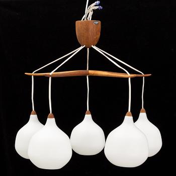 Uno & Östen Kristiansson, taklampa, Luxus, Vittsjö, 1950/60-tal.