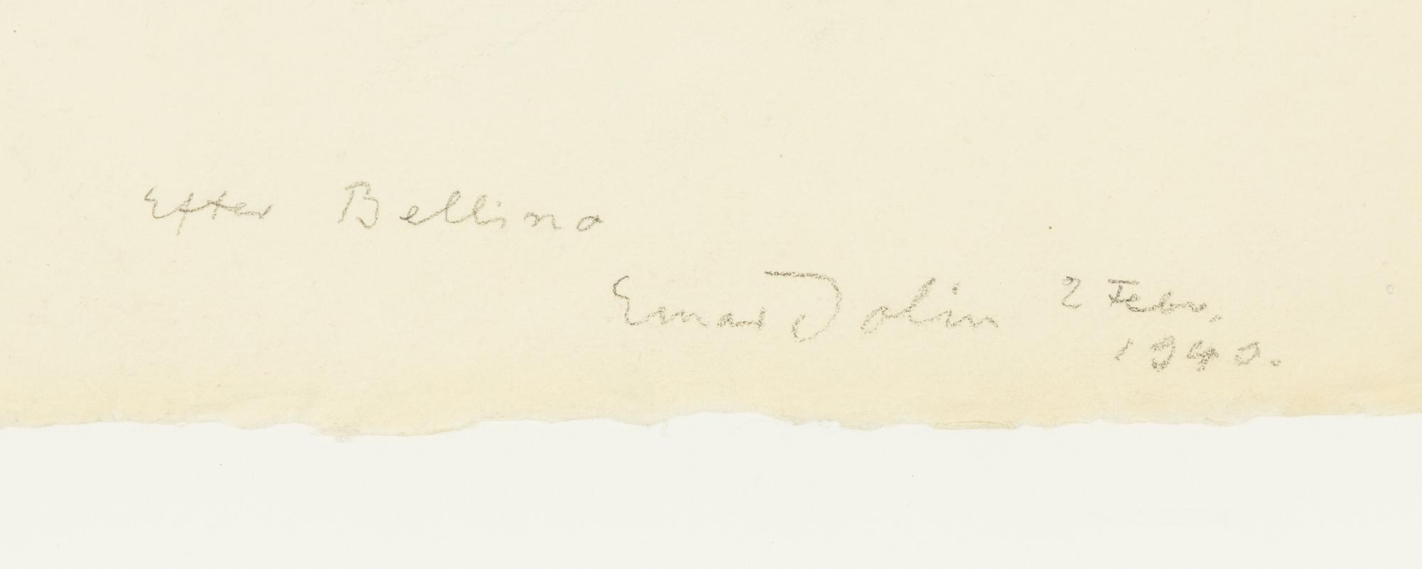 Einar Jolin, "Efter Bellini".