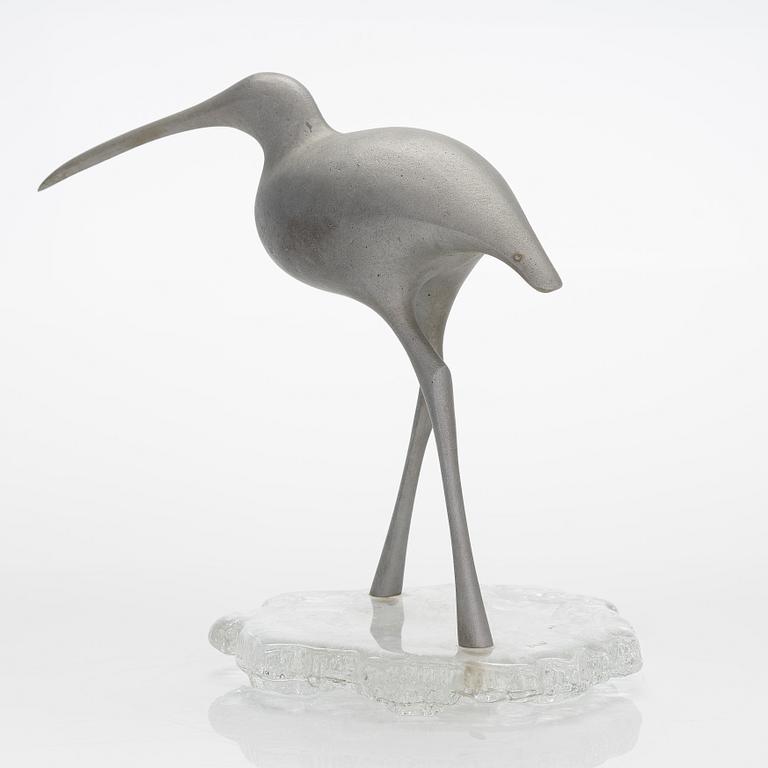 Tapio Wirkkala, skulptur, "Suokurppa" (Beckasin),  TW 513, signerad och stämplad.