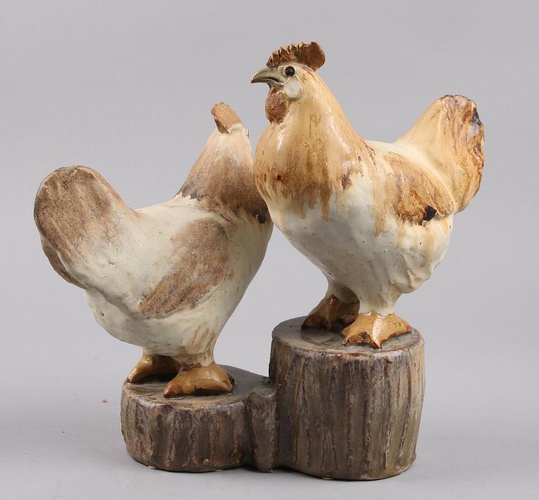 GUNNAR HANSSON, skulptur, stengods, sign.