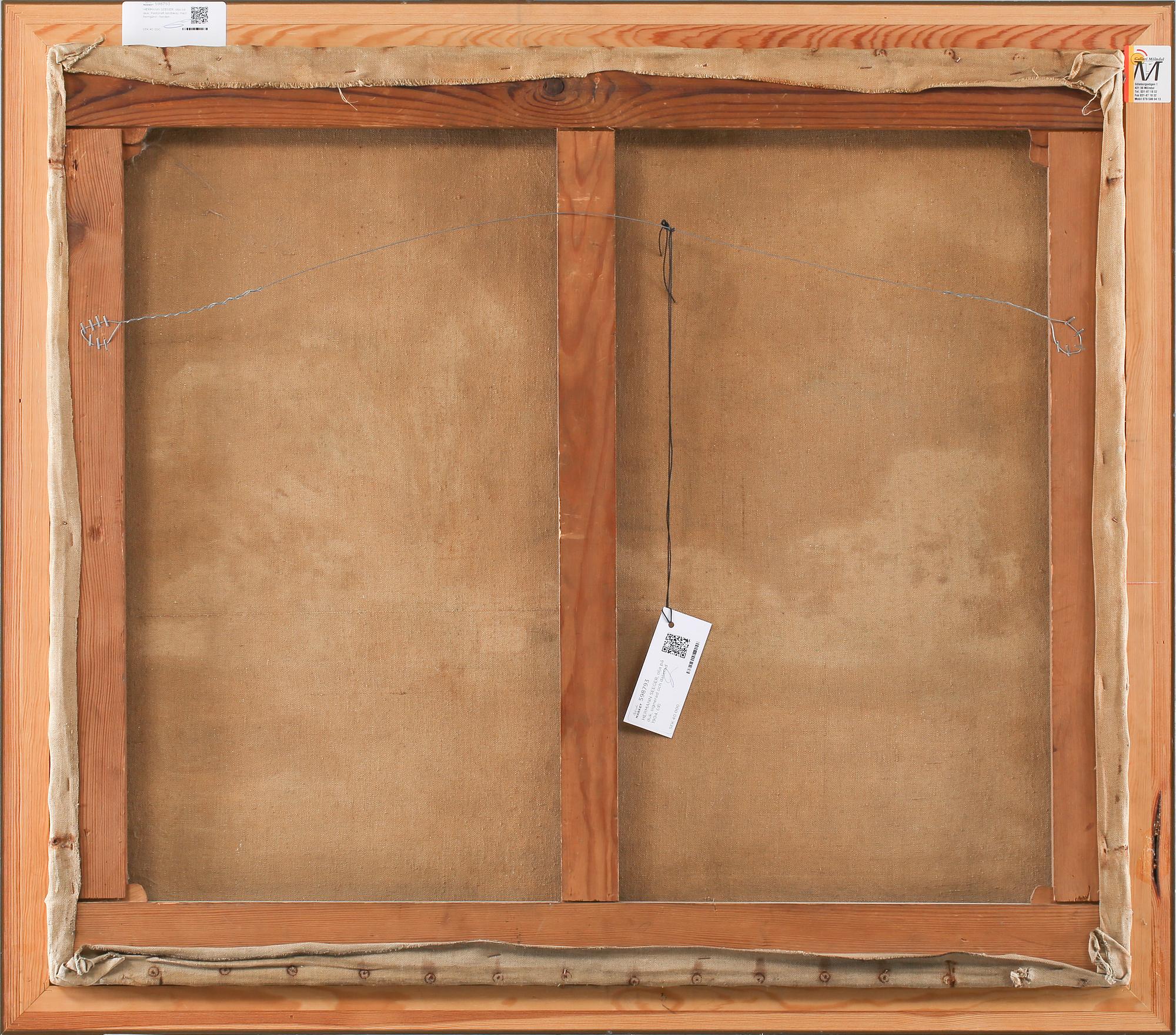 HERMANN SEEGER, olja på duk, signerad och daterad 1904.