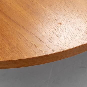 A teak dining table, second half of the 20th century.