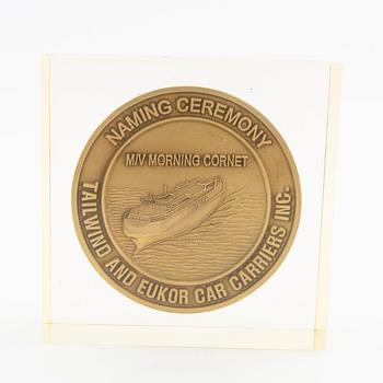 Minnesplaketter 5 st från namngivning av "M/V Morning Conductor"  2007.