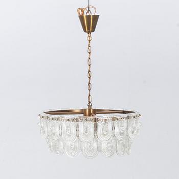 A second half ot the 20th century, probably Orrefors ceiling lamp.
