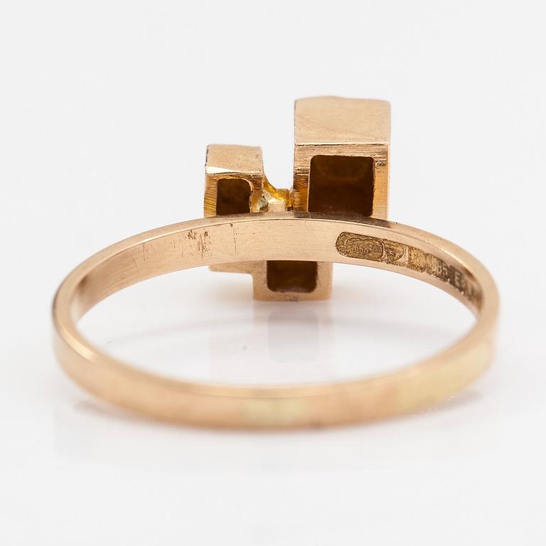 Björn Weckström, ring "Guldtorn", 14K guld, Lapponia 1982.
