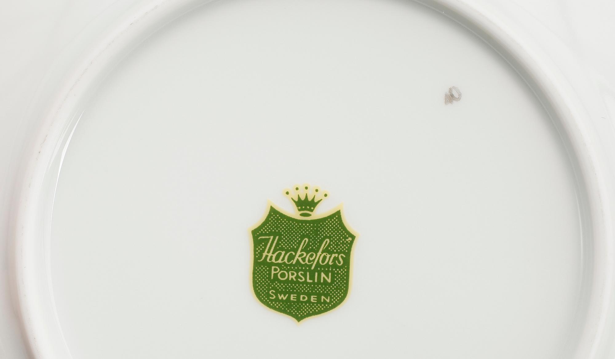 MATSERVIS, 49 del, porslin, Hackefors.