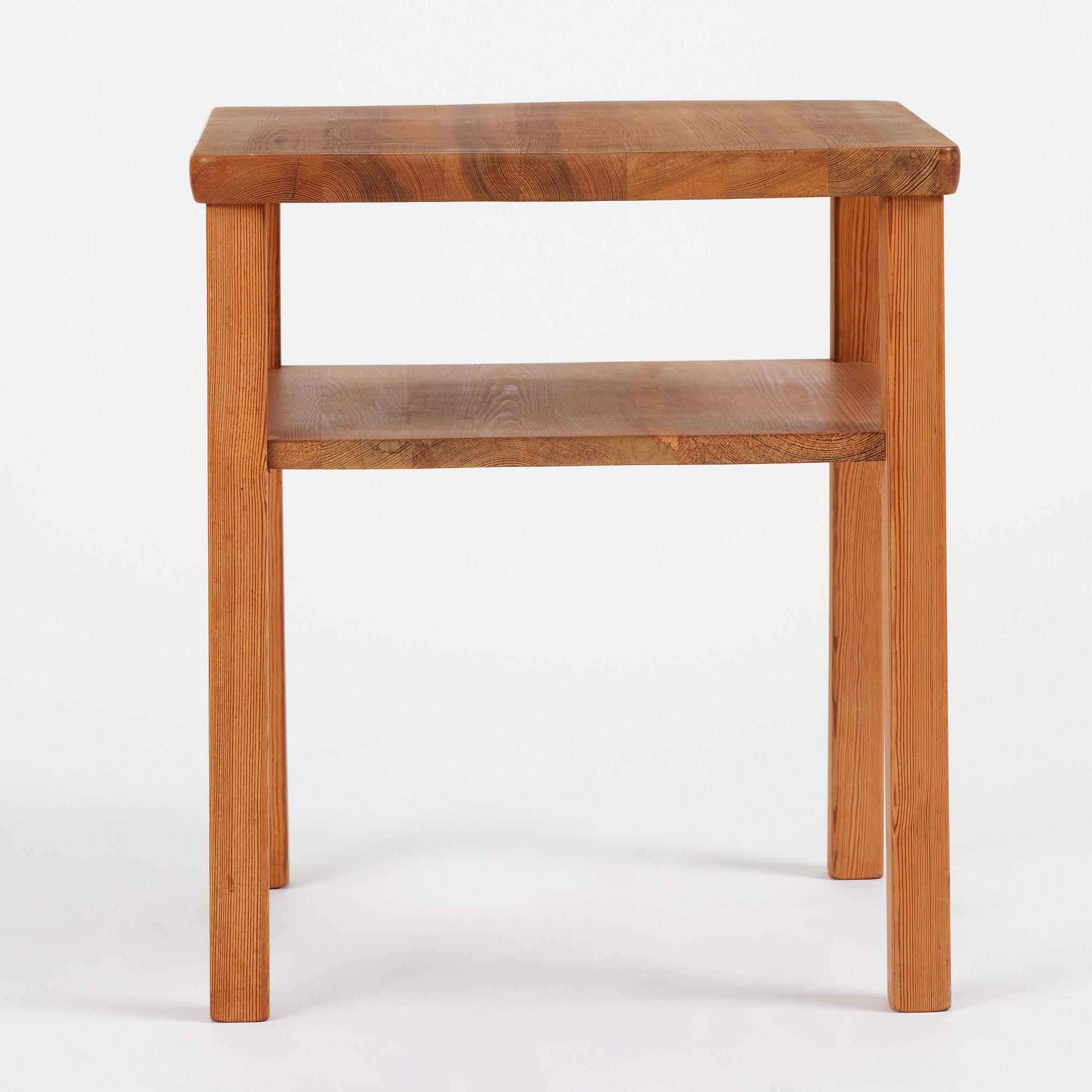 Axel Einar Hjorth, a stained pine "Värmdö" table, Nordiska Kompaniet, Sweden, 1930s.