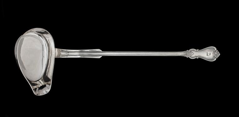 SOPPSLEV, silver, Gustaf Möllenborg, Stockholm. 1848. Vikt ca 300 g.