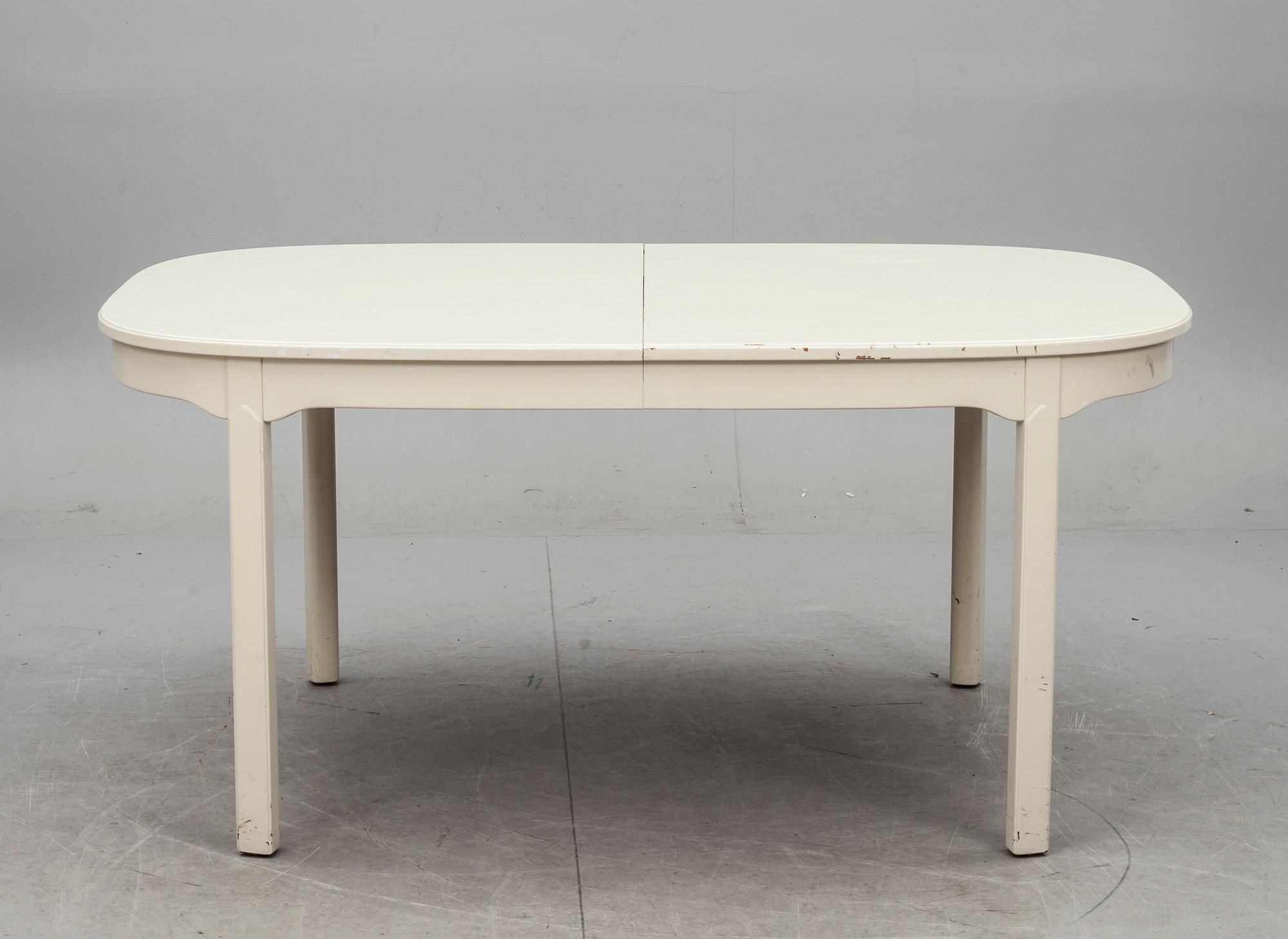 MATSALSMÖBLEMANG, 6+1 delar, "Ambassadör", Carl Malmsten, Åfors Möbelfabriks AB.