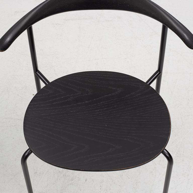 Hans J. Wegner, a set of six black oak chairs, 'CH88T', Carl Hansen & Son, Denmark, 2016.