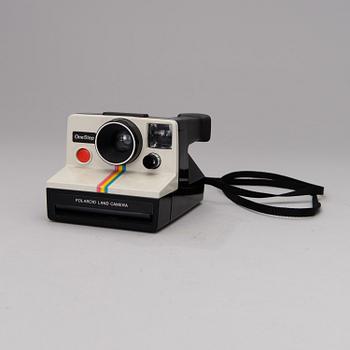 A Polaroid Land OneStep camera from the 1970s.
