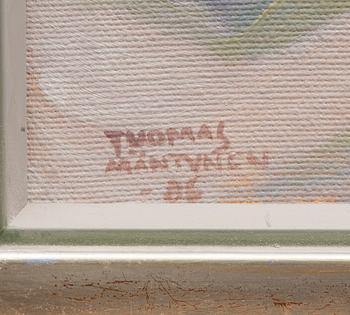 TUOMAS MÄNTYNEN, öljy kankaalle, signeerattu ja päivätty -86.