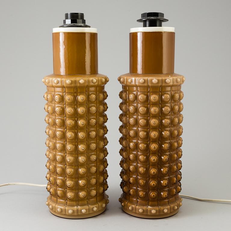 HELENA TYNELL, bordslampor, ett par, modellnummer 1161,  Luxus, formgivna 1968.